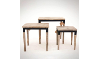 Bộ ba bàn Rustic nesting table