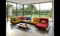 SOFA MAH JONG - BẢN ĐẾ GỖ