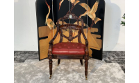 Ghế Victory ArmChair (da đỏ)