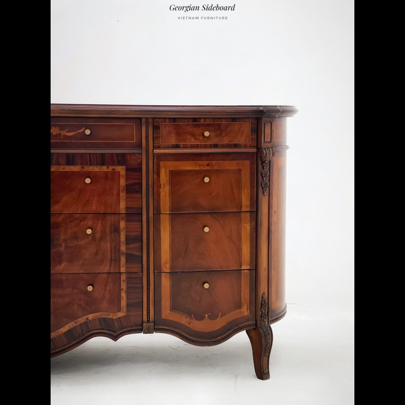 Tủ Curved Vintage Sideboard 