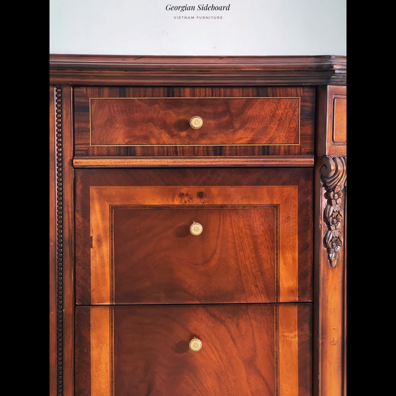 Tủ Curved Vintage Sideboard 