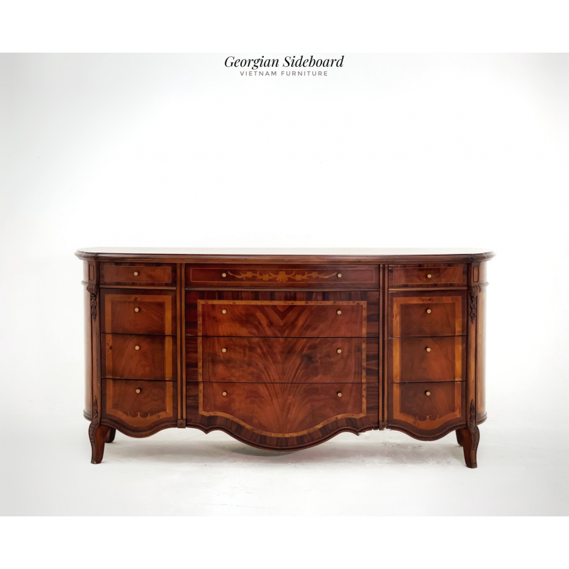 Tủ Curved Vintage Sideboard 