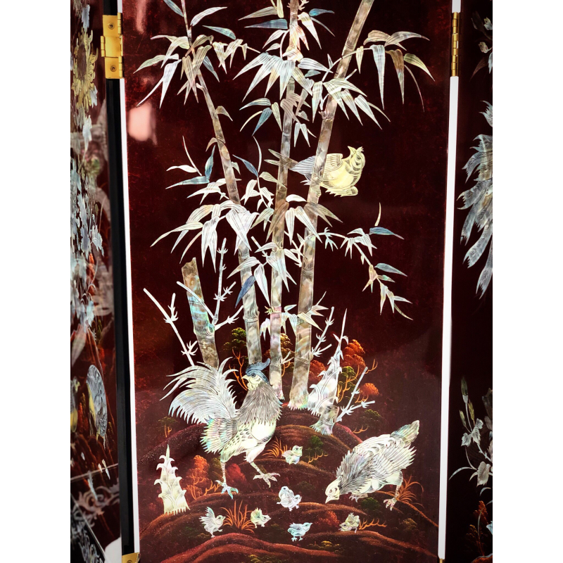 Bình Phong Sơn Mài 2 Mặt