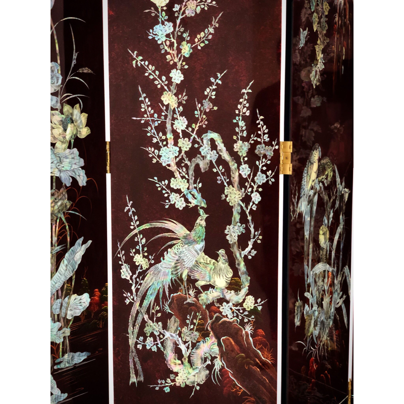 Bình Phong Sơn Mài 2 Mặt