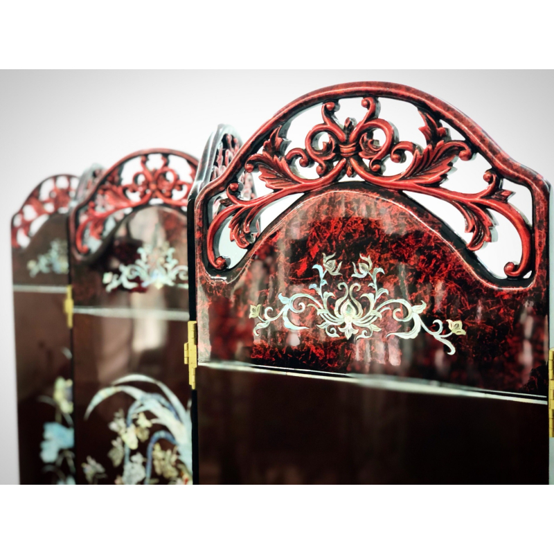 Bình Phong Sơn Mài 2 Mặt