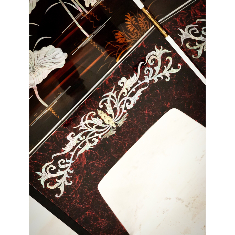 Bình Phong Sơn Mài 2 Mặt