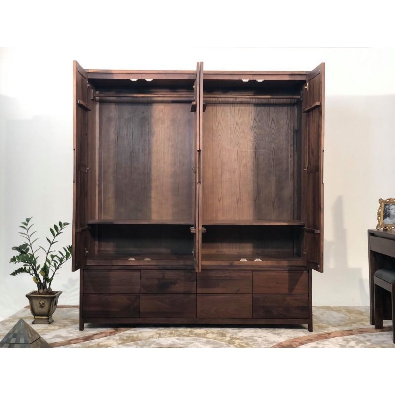 Tủ áo lakada óc chó 1,8m