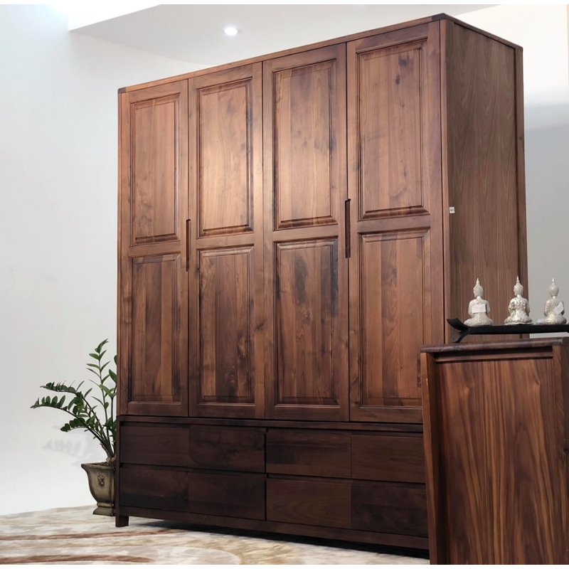 Tủ áo lakada óc chó 1,8m