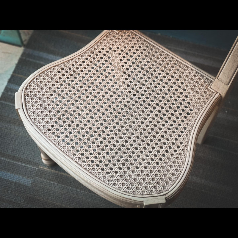 Rattan sidechair