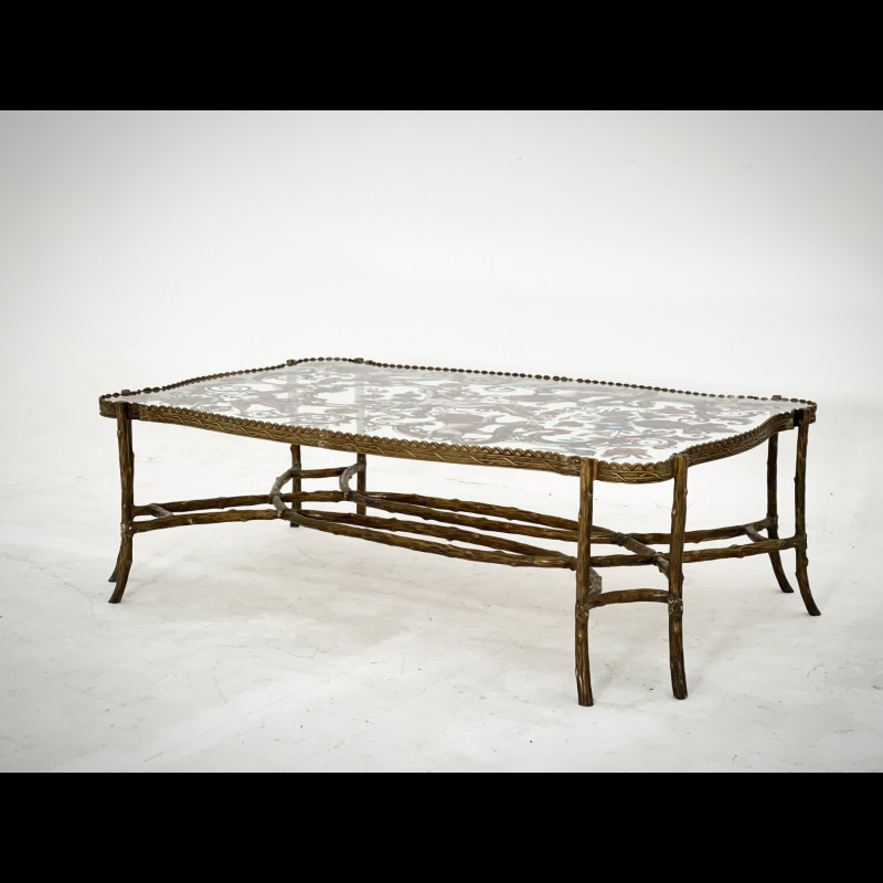 Bàn trà đồng Floral 7.12