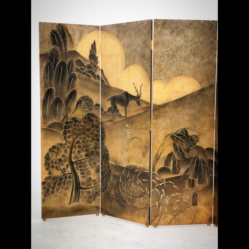 Bình phong họa cảnh