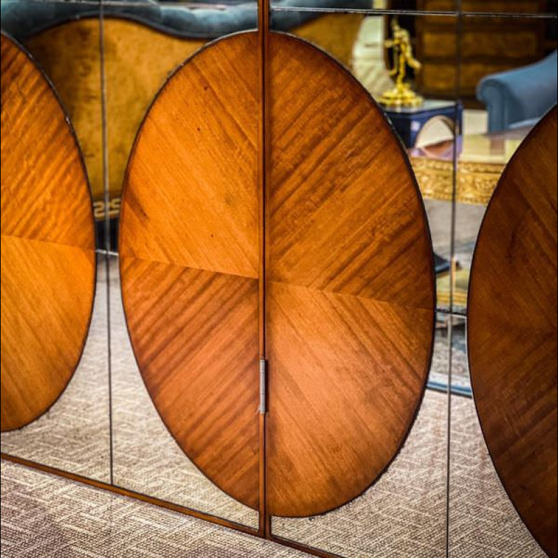 Bình phong kính 4 tấm