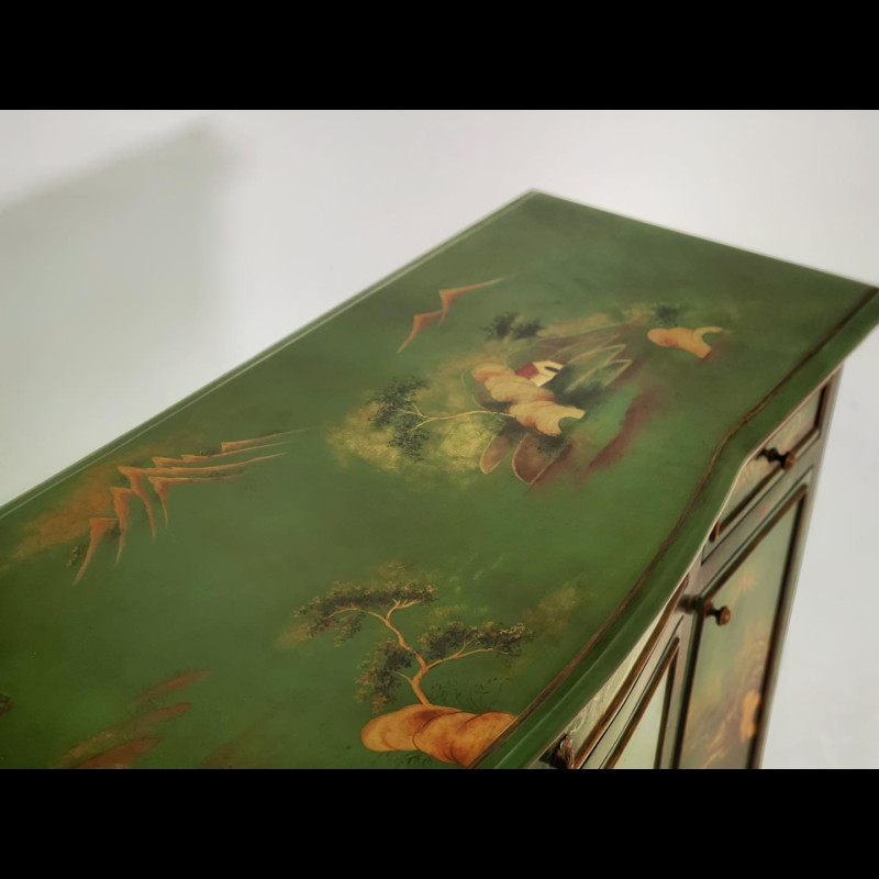 Tủ Sơn Mài Xanh Lá