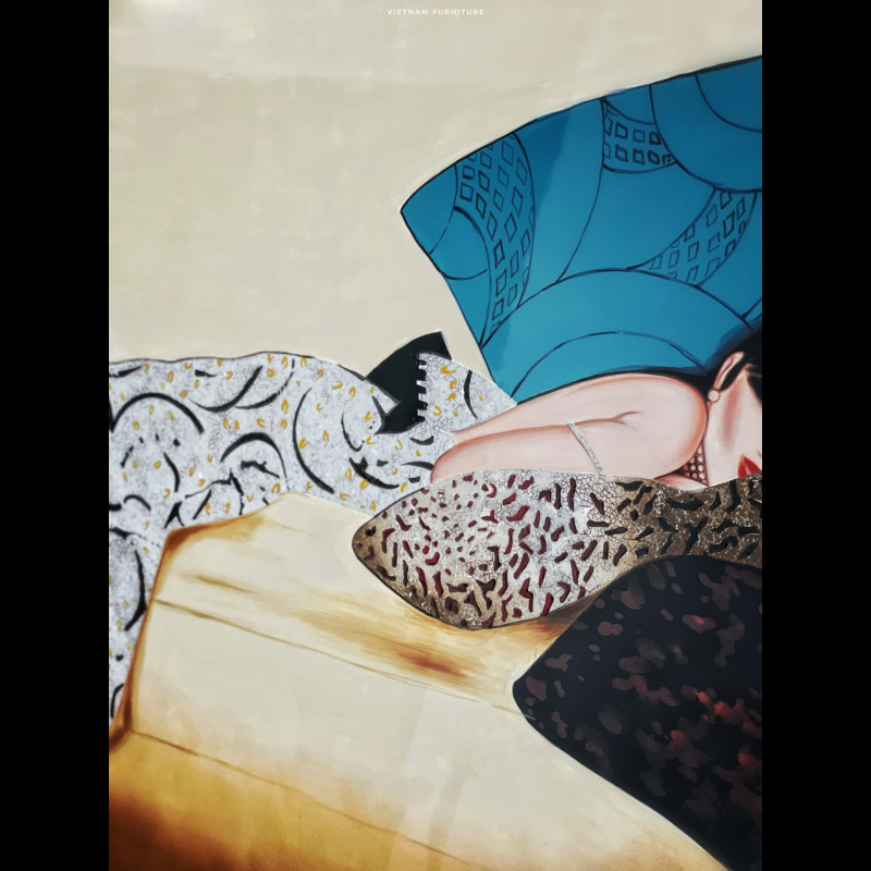 Tranh sơn mài Breakfast at Tiffany's