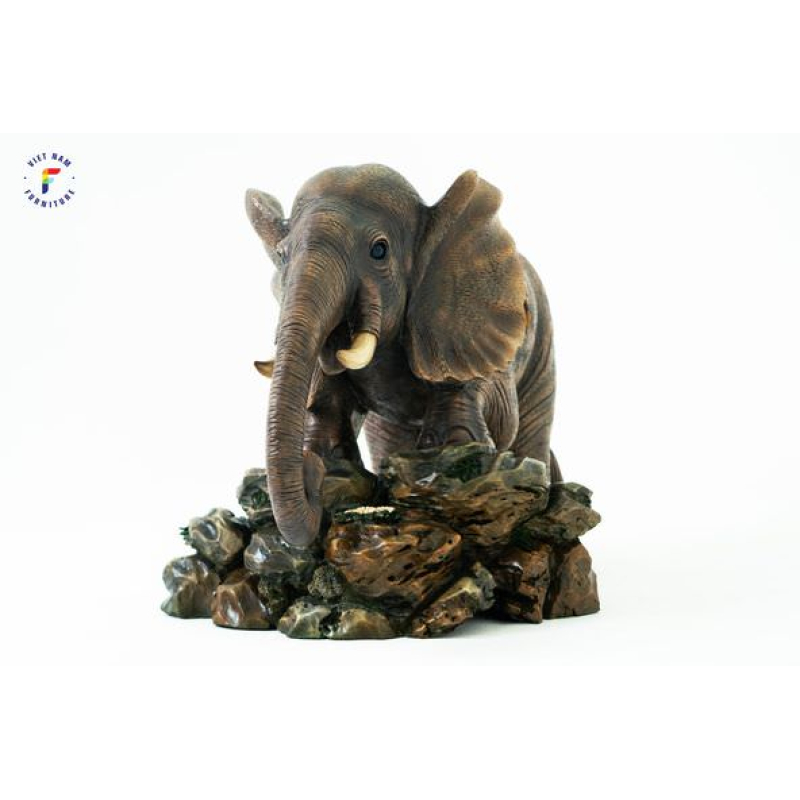 Tượng voi gỗ xá xị