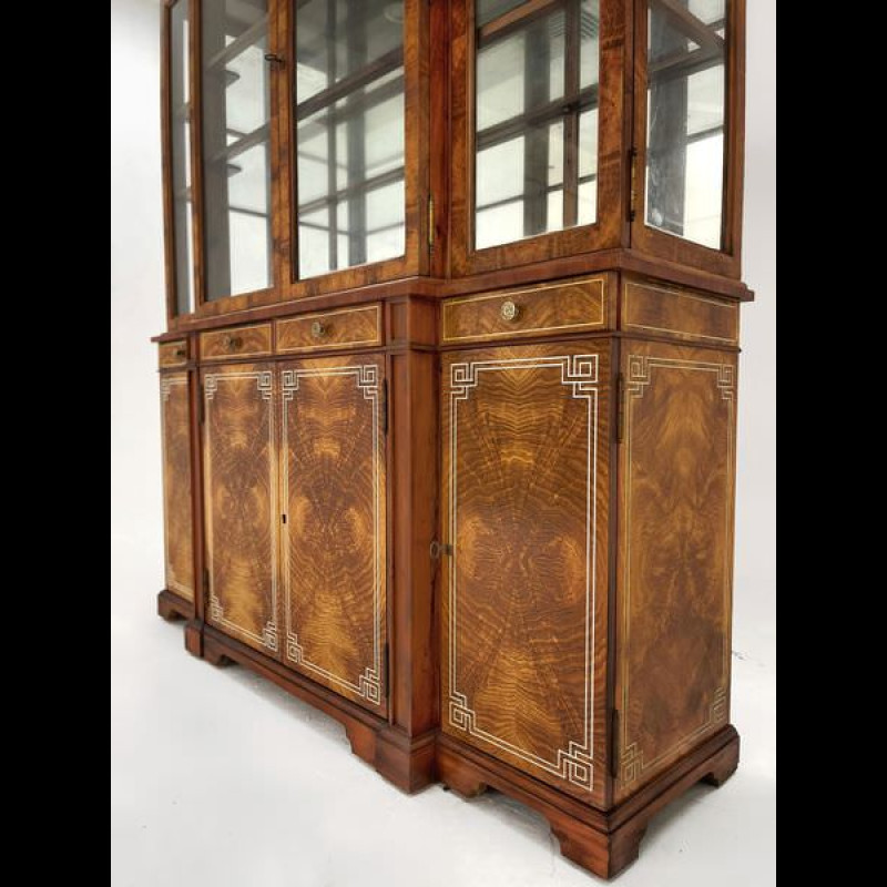 Tủ trang trí kính 2 phần