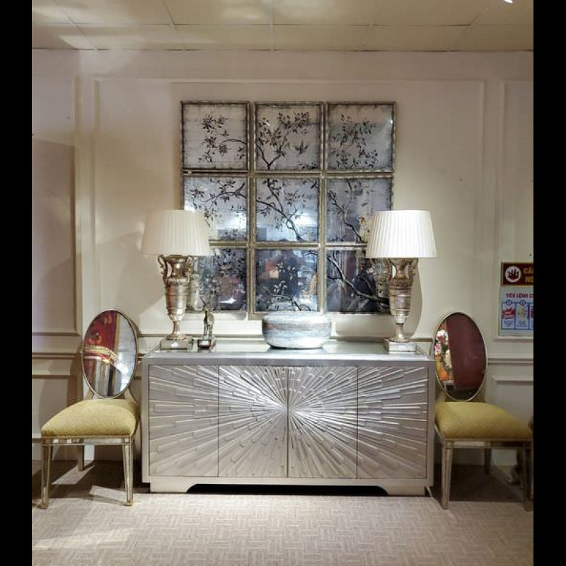 Tủ cẩn tia mặt trời ánh bạc