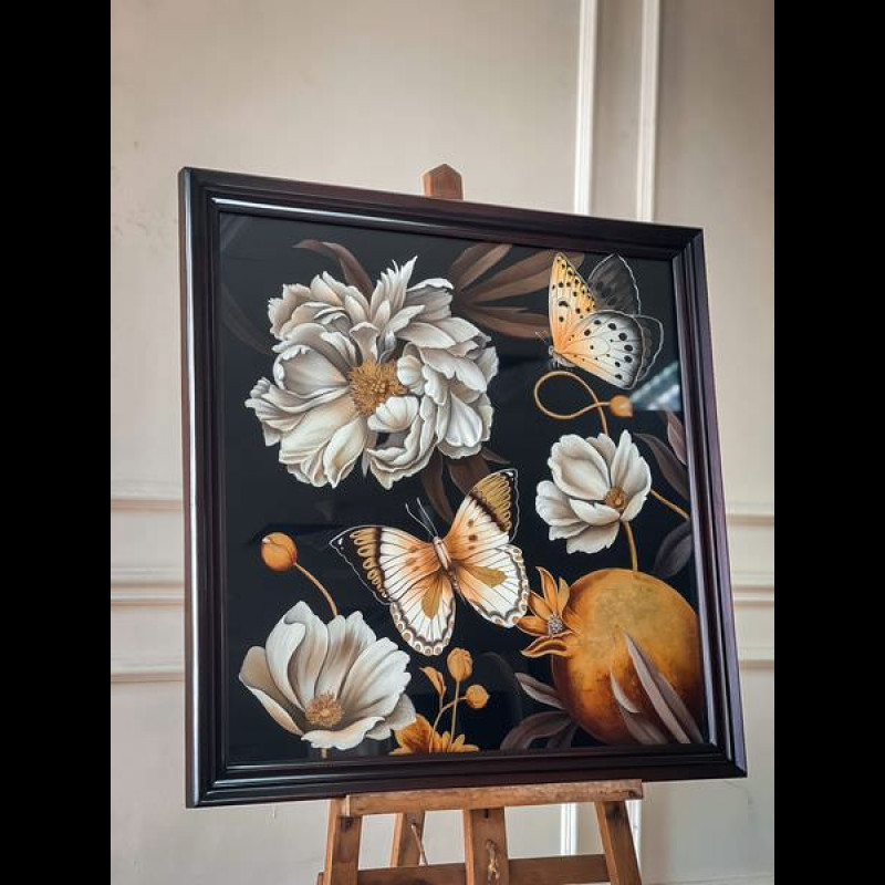 	Tranh Flower Butterfly