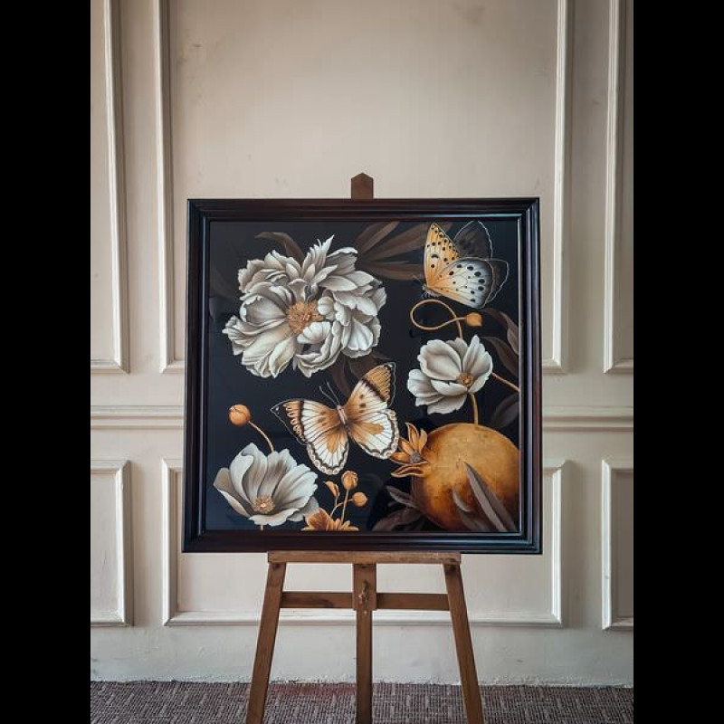 	Tranh Flower Butterfly