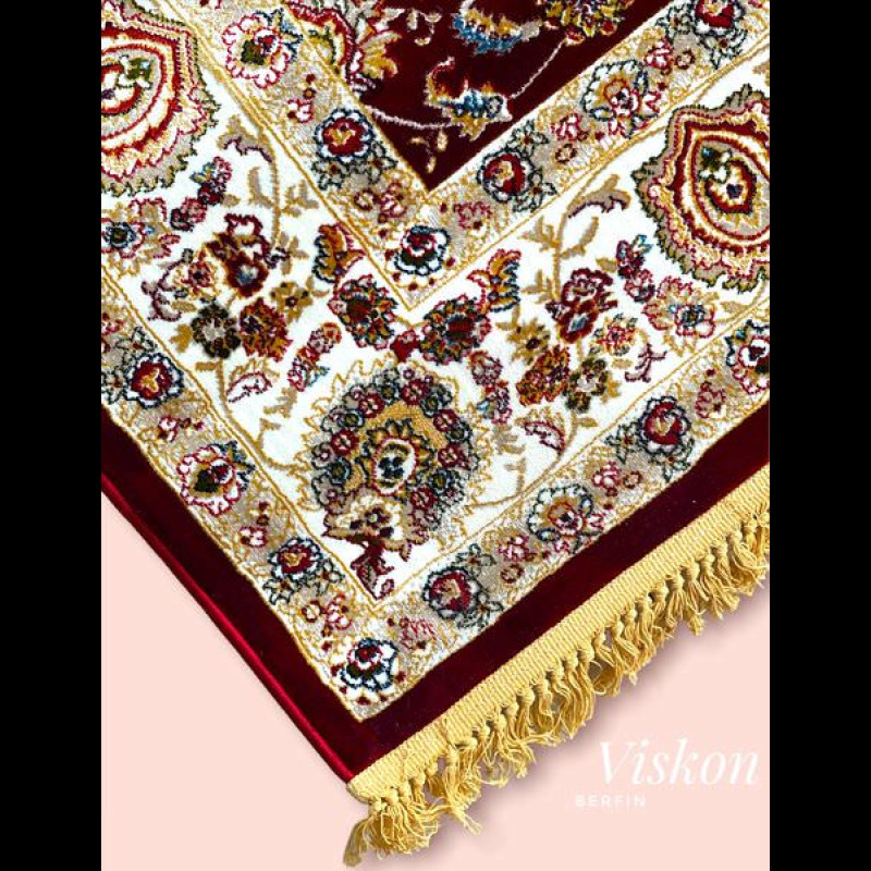 Thảm Viskon 0394 Red/Cream 