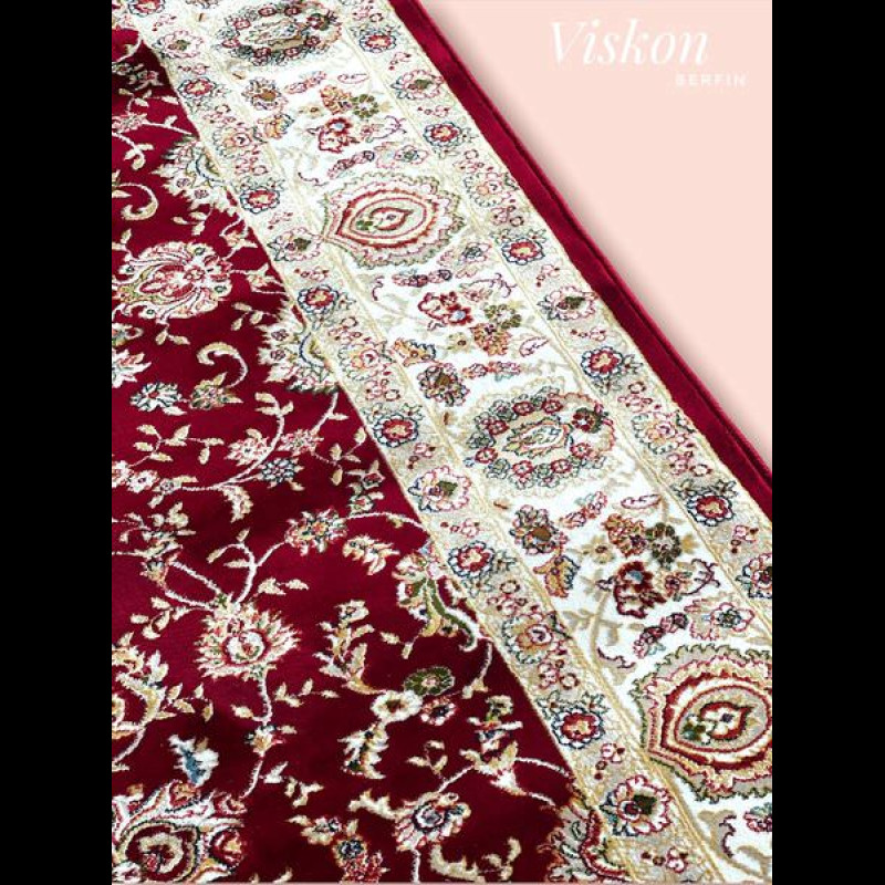Thảm Viskon 0394 Red/Cream 