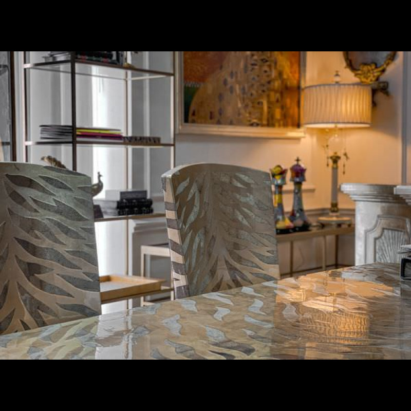 Bộ bàn ăn sơn mài 