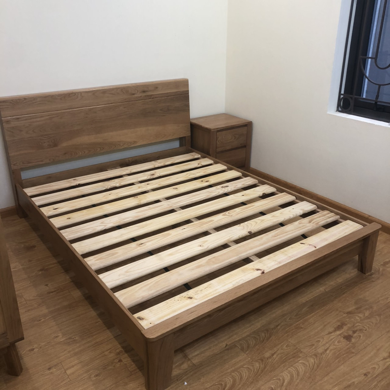 Giường sồi Osaka - Walnut 