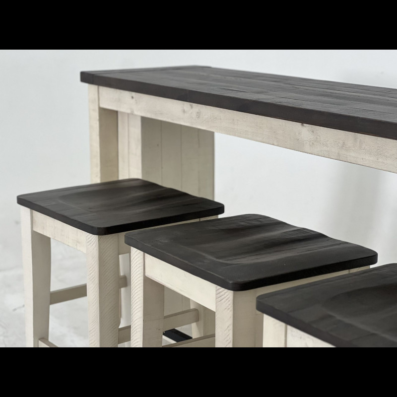 Bộ bàn ghế bar Madison County 4Pc - Kem 