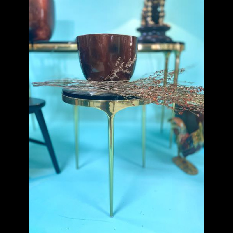 Chậu bộ 3 - Dát bạc nhuộm màu Dark bronze