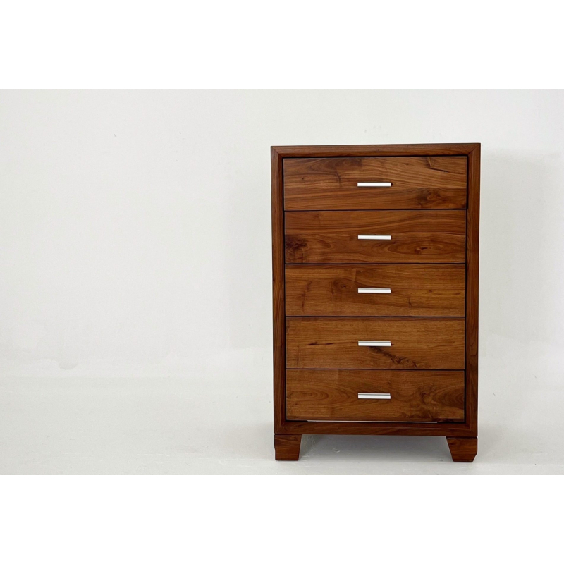 Tủ ngăn 5 kéo óc chó