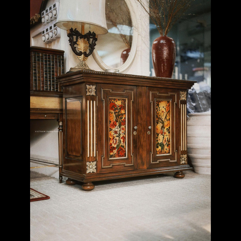 Tủ sách sơn mài Flora