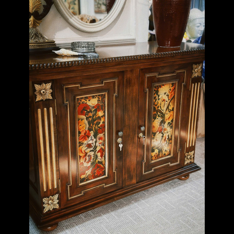 Tủ sách sơn mài Flora