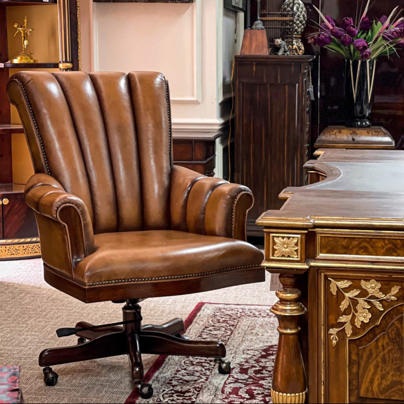 	Ghế xoay da TA nâu 01