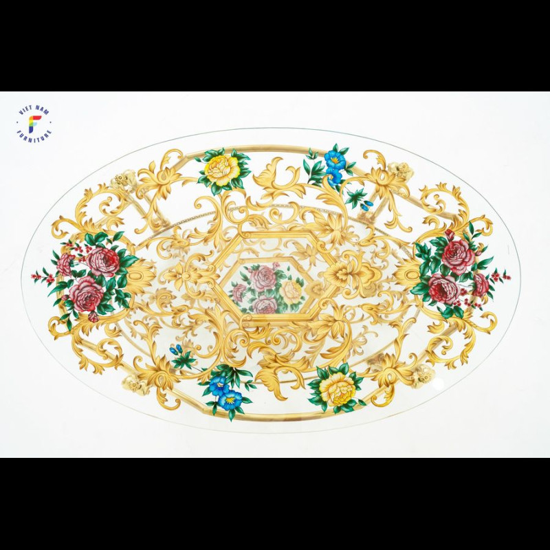 BÀN TRÀ ĐỒNG FLORAL 4439
