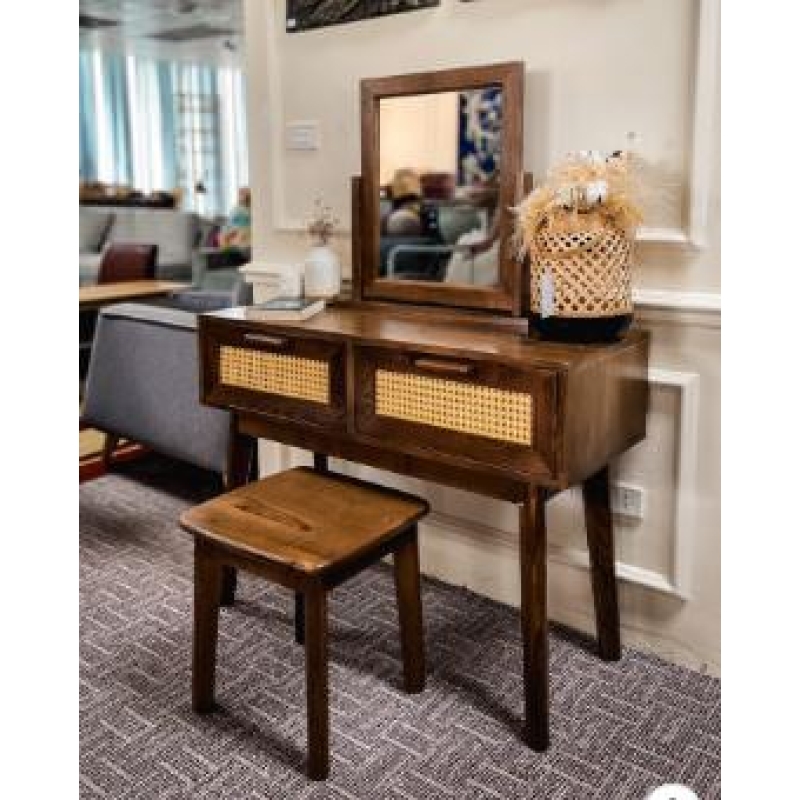 Bàn 2 Hộc mây 4756