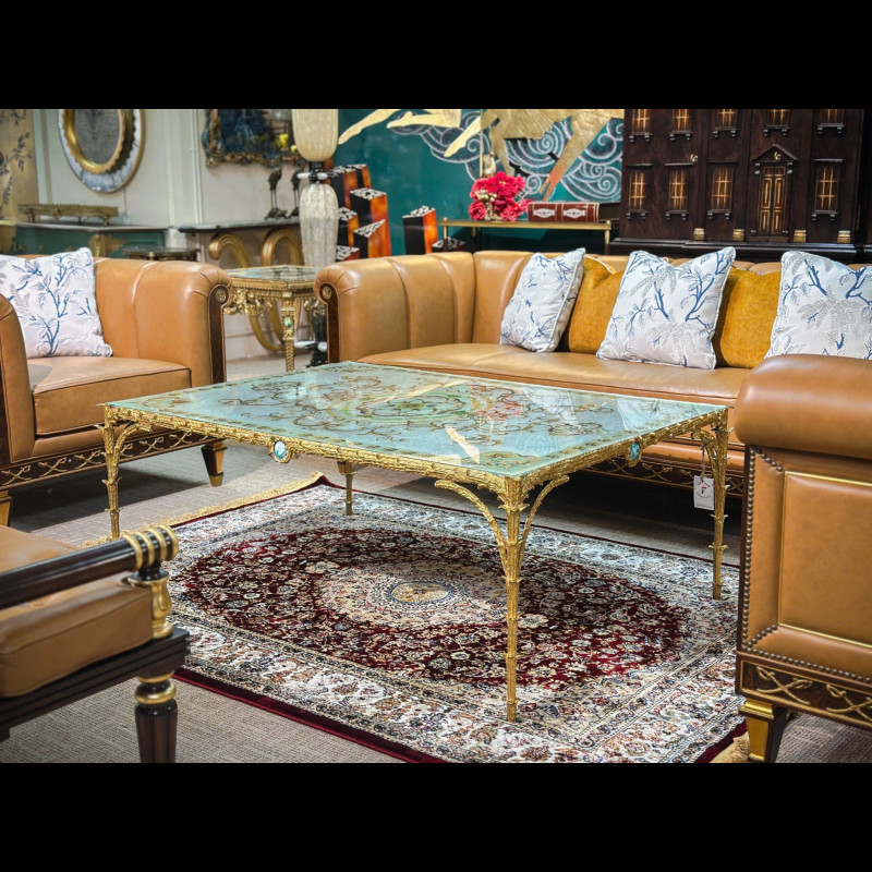 Bàn lá đồng hình chữ nhật 