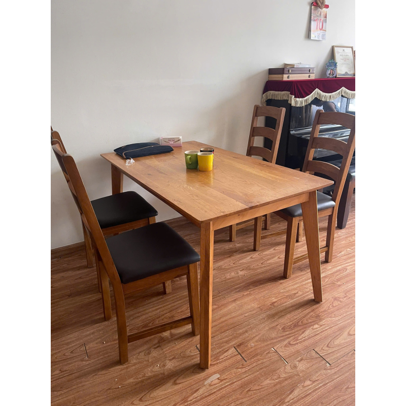 Bộ bàn ăn sồi Korea