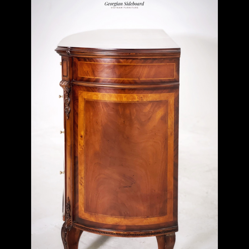 Tủ Curved Vintage Sideboard 