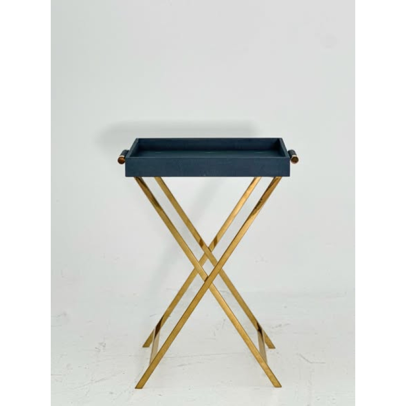 Bàn khay chữ nhật Faux shagreen