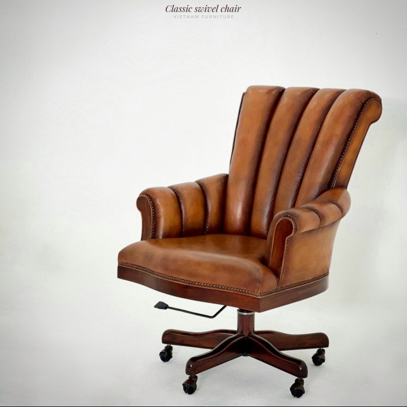	Ghế xoay da TA nâu 01