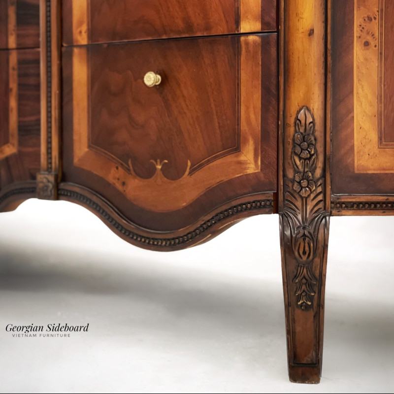 Tủ Curved Vintage Sideboard 