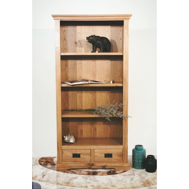 Tủ sách sồi không cánh