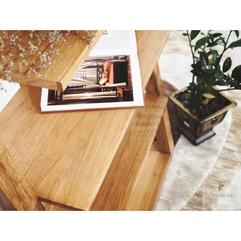 Kệ sách Z gỗ sồi