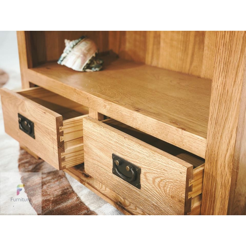 Tủ sách sồi không cánh