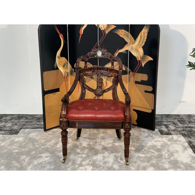Ghế Victory ArmChair (da đỏ)