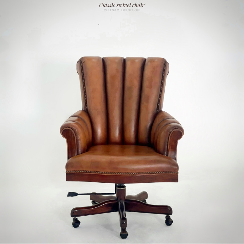 	Ghế xoay da TA nâu 01