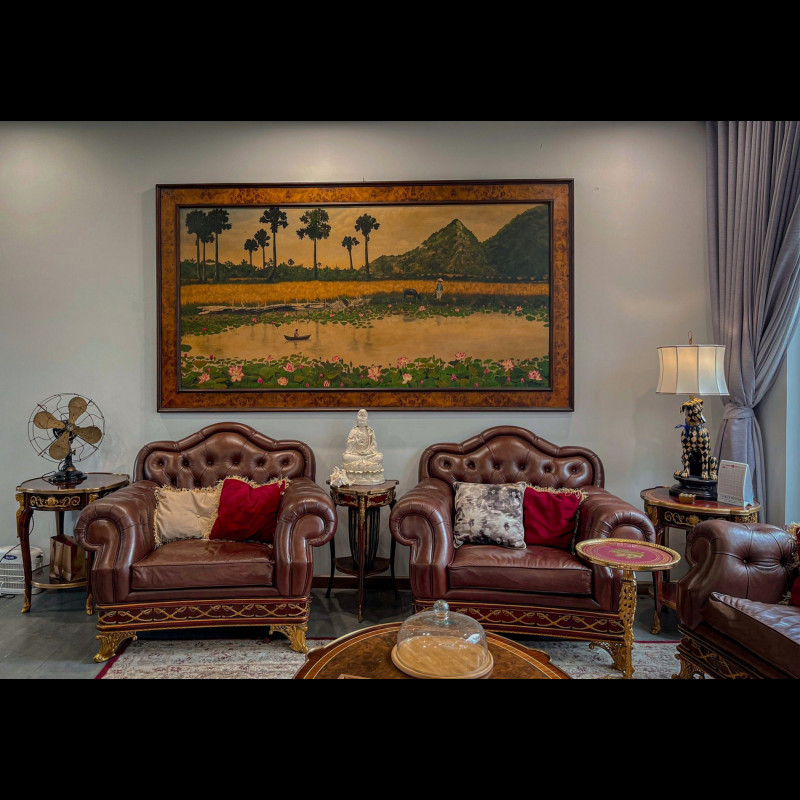 Italian sofa set - Nâu 