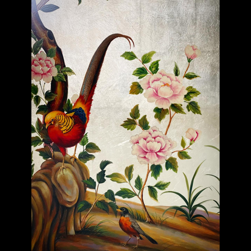 Bình phong Chinoiserie 