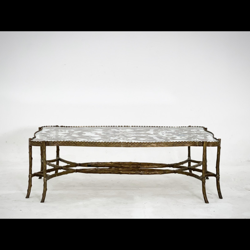 Bàn trà đồng Floral 7.12