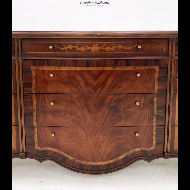 Tủ Curved Vintage Sideboard 